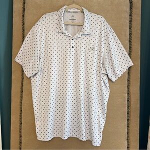 ADIDAS Logo Print Polo Golf Shirt